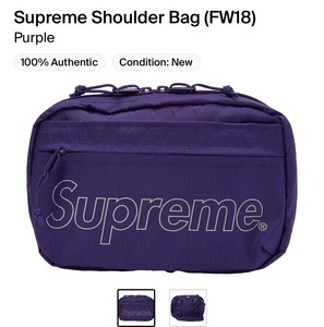 supreme shoulder bolsa purple