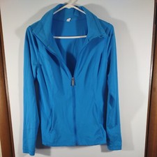 Under Armour Women's Full Zip Mock Neck Warm-Up Track Jacket, Blue, 5264
