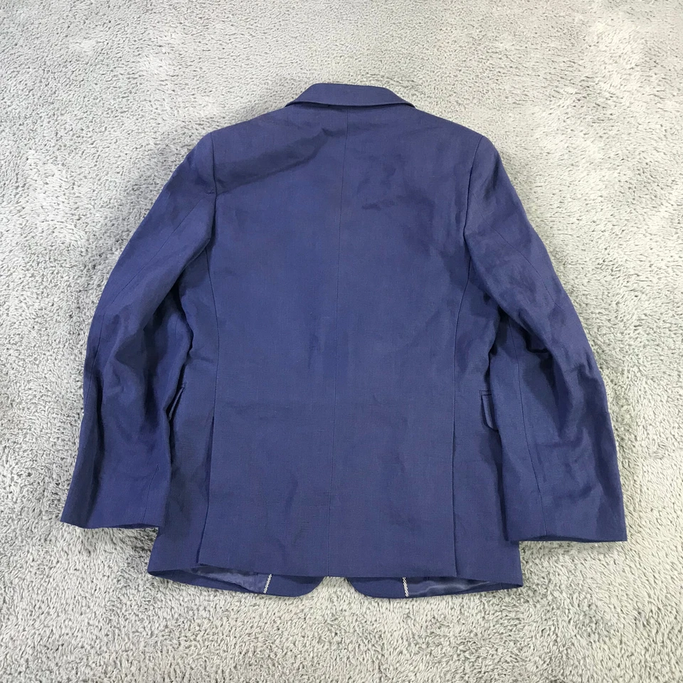 Blazer John Varvatos Niños 10 R Lino Azul Deportivo Abrigo Chaqueta Informal Jóvenes Niños Foto 2 de 4