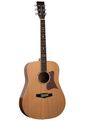 Gitarre, Tanglewood Akustikgitarre, Premier Modell Massivholz, Modell TW15 UVP 1200,00 £.