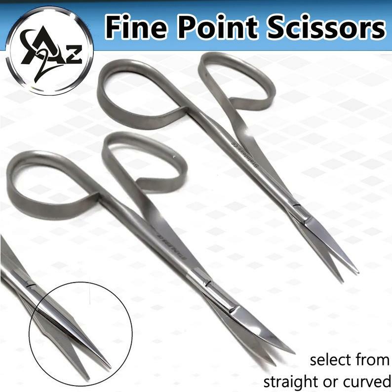 Micro Tenotomy Scissors Ribbon Type Handle Steven Tenotomy Surgical Micro Sharp Dissecting IRIS ...
