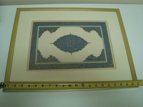 Antique French Collinot & Beaumont Canson Persian Ornaments Framed Print - Picture 14 of 14