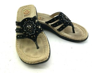 earth spirit womens black sandals