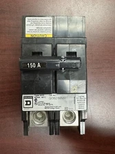 QOB2150VH 2 Pole 150Amps 120/240 Volt Bolt-On 22K NEW REMOVED FROM PANEL SquareD