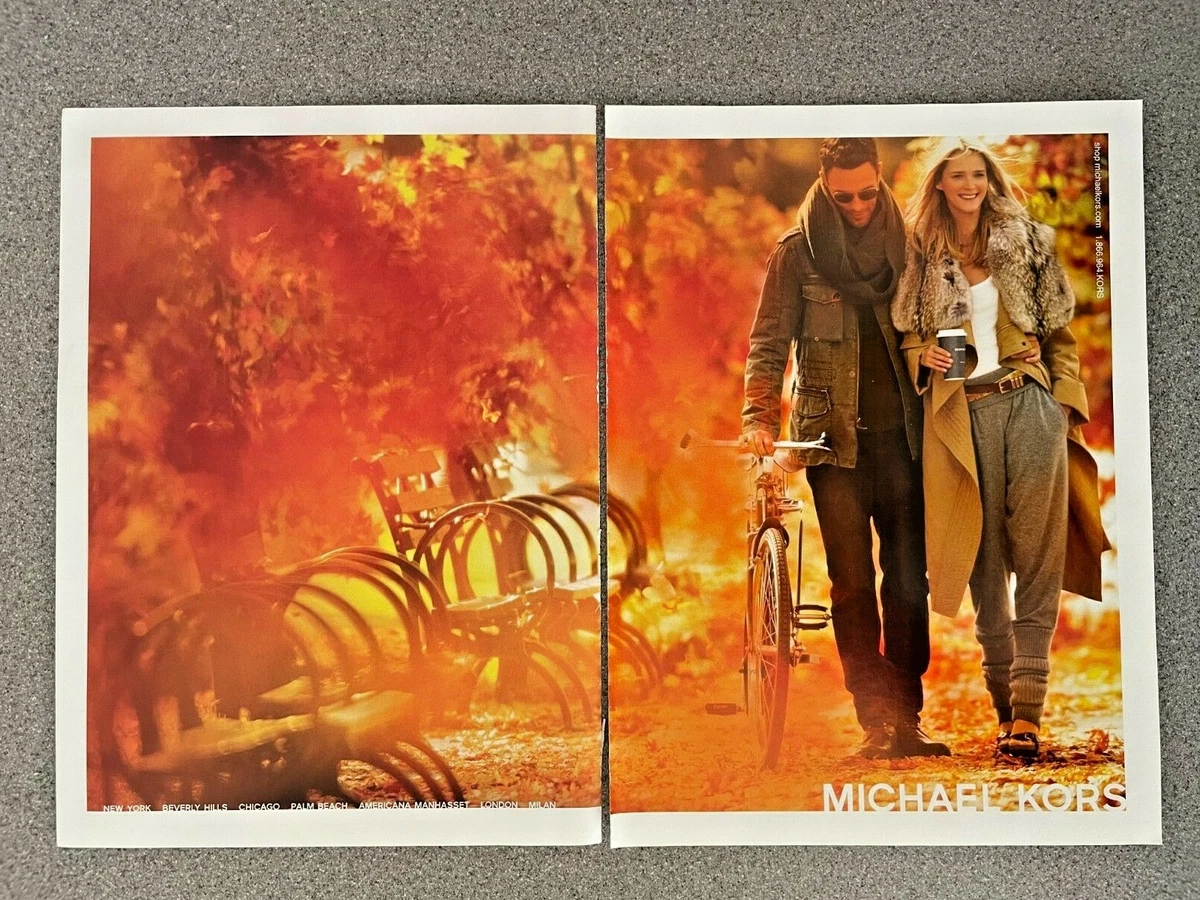 Vintage 2010 American Vogue Art Picture MICHAEL KORS 27x20cm x 2 Double