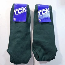 2 Pair TCK 300 Large Green Baseball Stirrup Socks Made In The USA