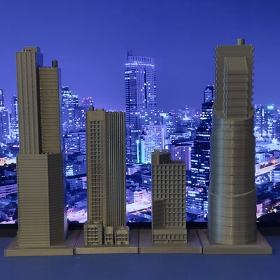 Building Bundle For 6 - 8Inch Figures (Set C) 4 Buildings Included