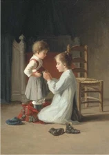 high quality oil painting handpainted on canvas "A helping hand"