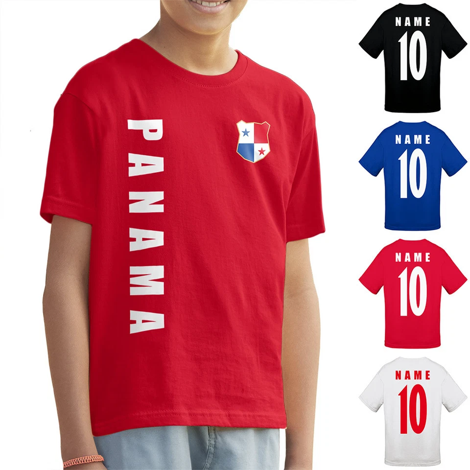 AKYTEX Panama Kinder Trikot Fanshirt T-Shirt WM 2022 Name Nummer