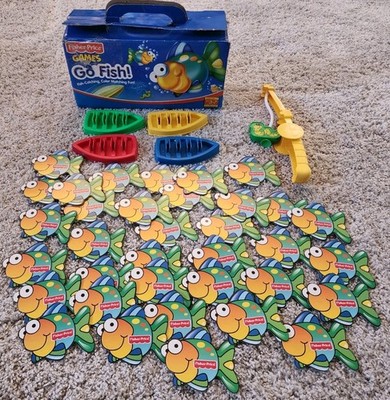Fisher Price Go Fish Color Matching Game Ages 3-7 No Reading Required COMPLETE