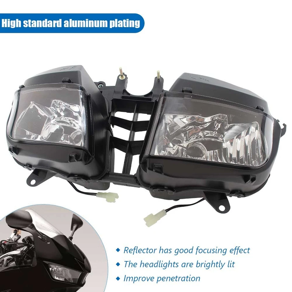 Front Headlight Lamp Assembly Angel Devil Eyes For Honda CBR600RR 2013-2018 2017 - Изображение 3 из 4