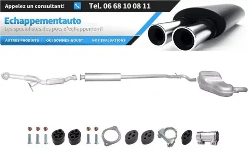 Ligne échappement silencieux Volvo S60 I 2.4 D D5 2003 2004 2005 2006
