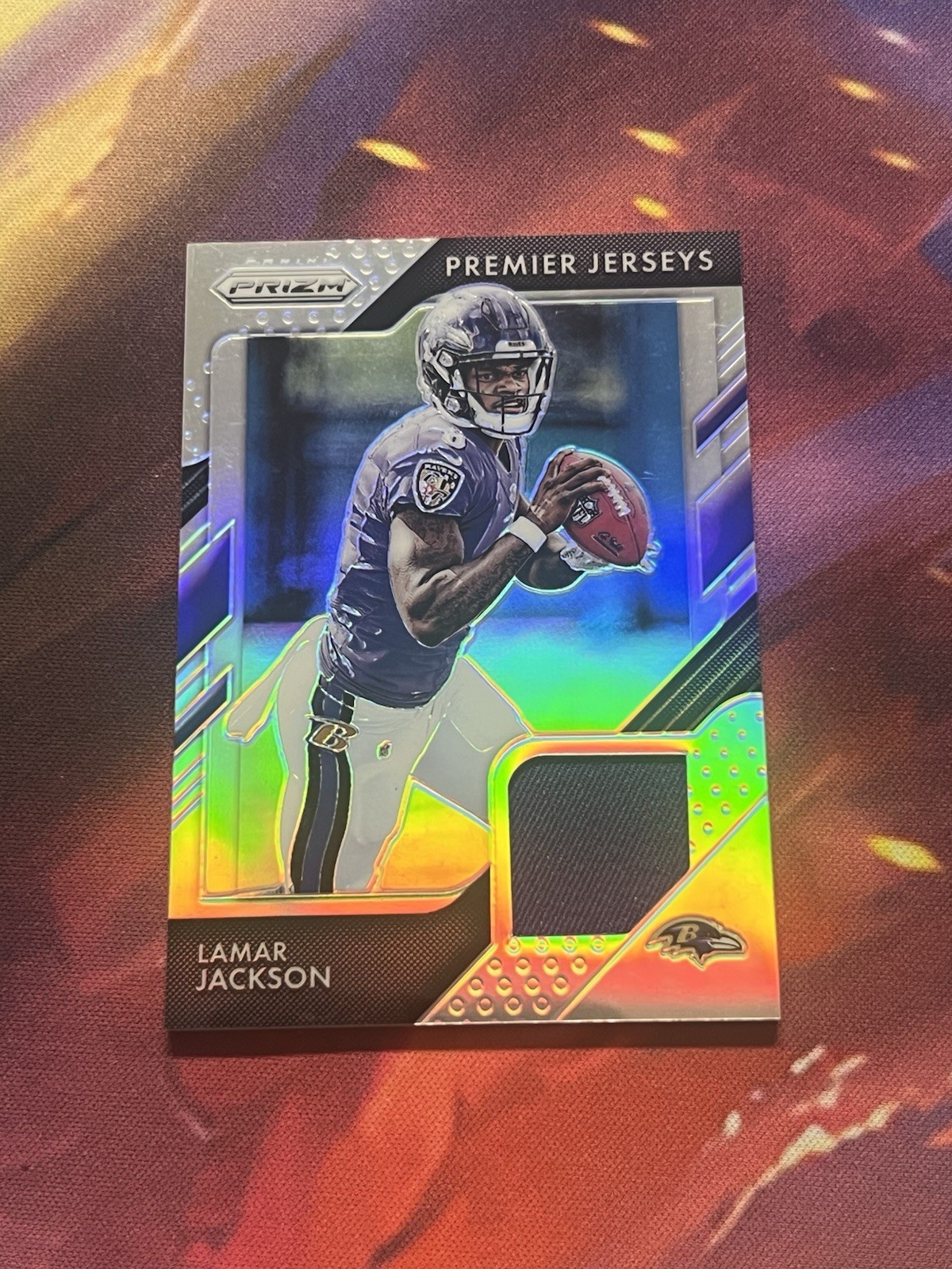 Panini 2018 Prizm Lamar Jackson Baltimore Ravens Premier Jerseys Insert #PP-12