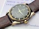 14K/SS Omega Seamaster Bumper Automatic 351 Original GILT TEXTURE Dial.SERVICED