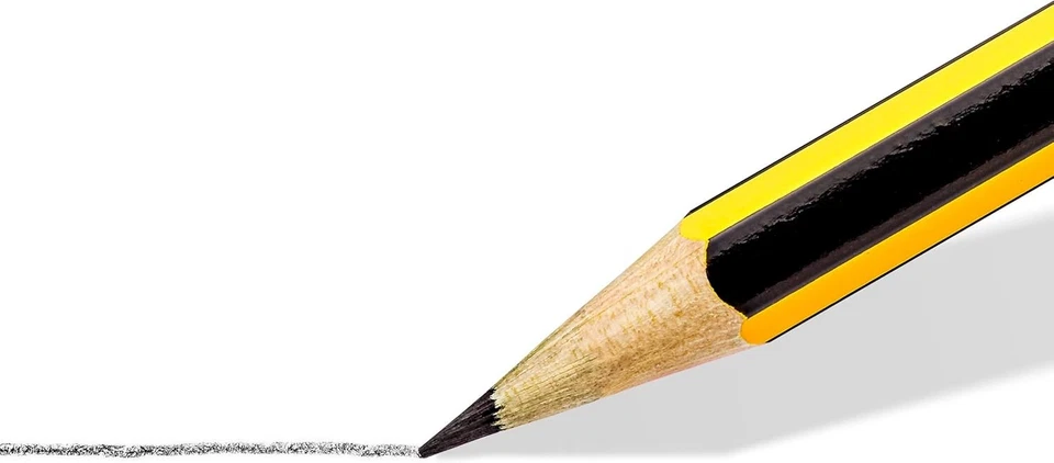 Lápices de grafito STAEDTLER 120-1 Noris - B (caja de 12), negro 12 unidades (paquete de 1 Foto 3 de 4