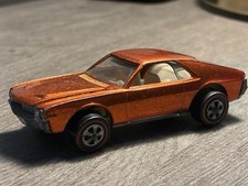 Vintage 1968 Hot Wheels Redline Custom Amx Tough Orange Super Nice Vintage 1968 Hot Wheels Redline Custom Amx Tough Orange Super Nice