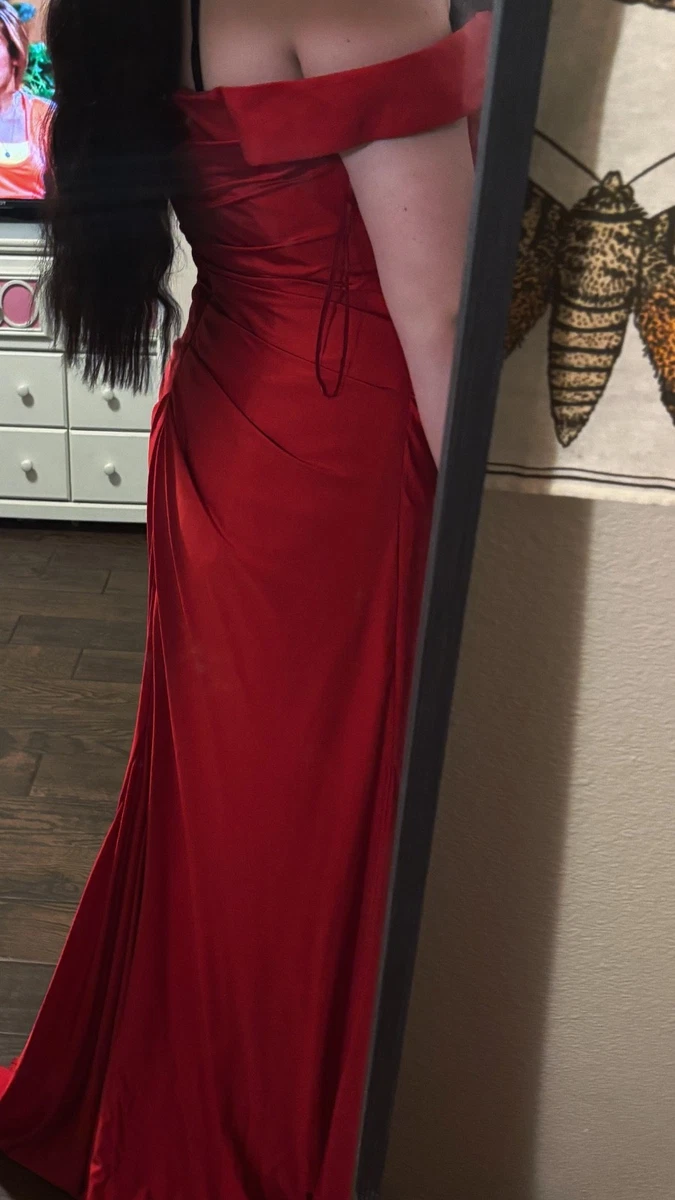 strapless open back dress Red sweet fifteen/16 dress – Concepcion Bridal & Quinceañera Boutique main image 1