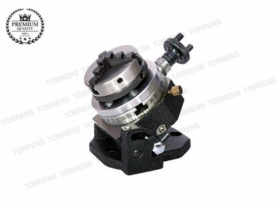 3'' 80mm Tilting Rotary Table+ 3Jaw Self centering 65mm -2'' Chuck+ Back...