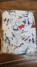 NWOT Pottery Barn Kids Adult Grinch Pajama Set Flannel Multi Large