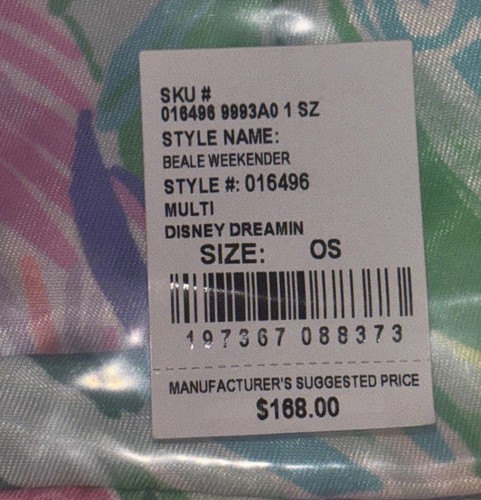 Disney x Lilly Pulitzer Bag Dreamin Beale Weekender Minnie Daisy Pink Parks NWT - Picture 3 of 12