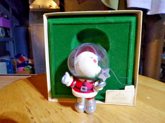 Hallmark Christmas Ornament Space Santa 1981