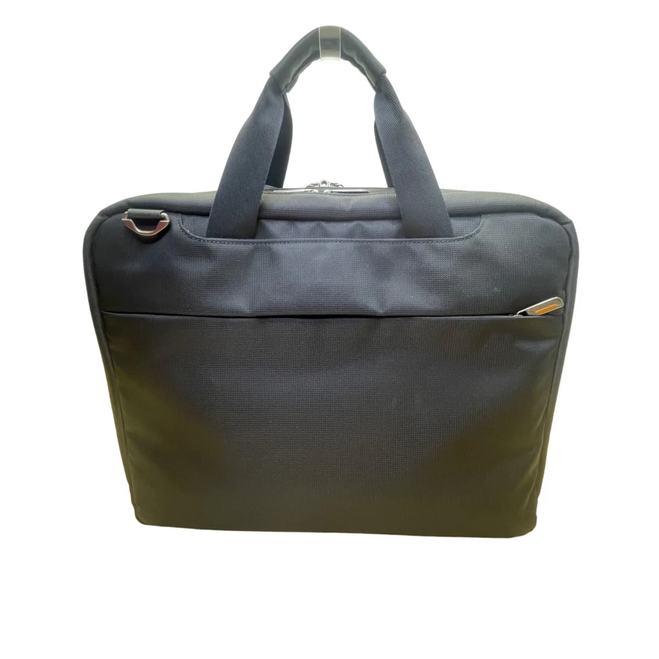 Briggs & Riley Hombres Negro Nylon Correa Ajustable Amplio Maletín para Laptop Talla L Foto 4 de 4