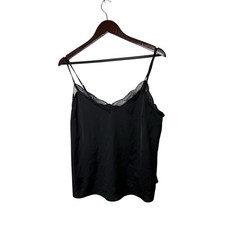Abercrombie  Fitch Women's Black Lace Cami Tank Top size large
