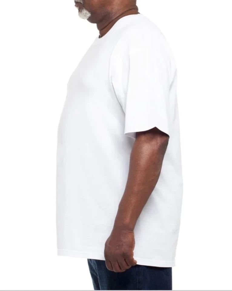 NUEVA Camiseta Kirkland Signature Para Hombre Cuello Redondo, Paquete de 6 Peso Pesado Seleccionar Color Talla Foto 3 de 4