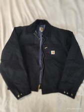 Carhartt Detroit Jacket Made in USA Black Size L Vintage Japan_00301