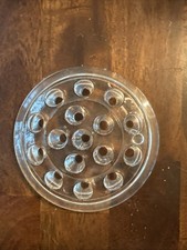 Vintage Glass Flower Frog 5.25  