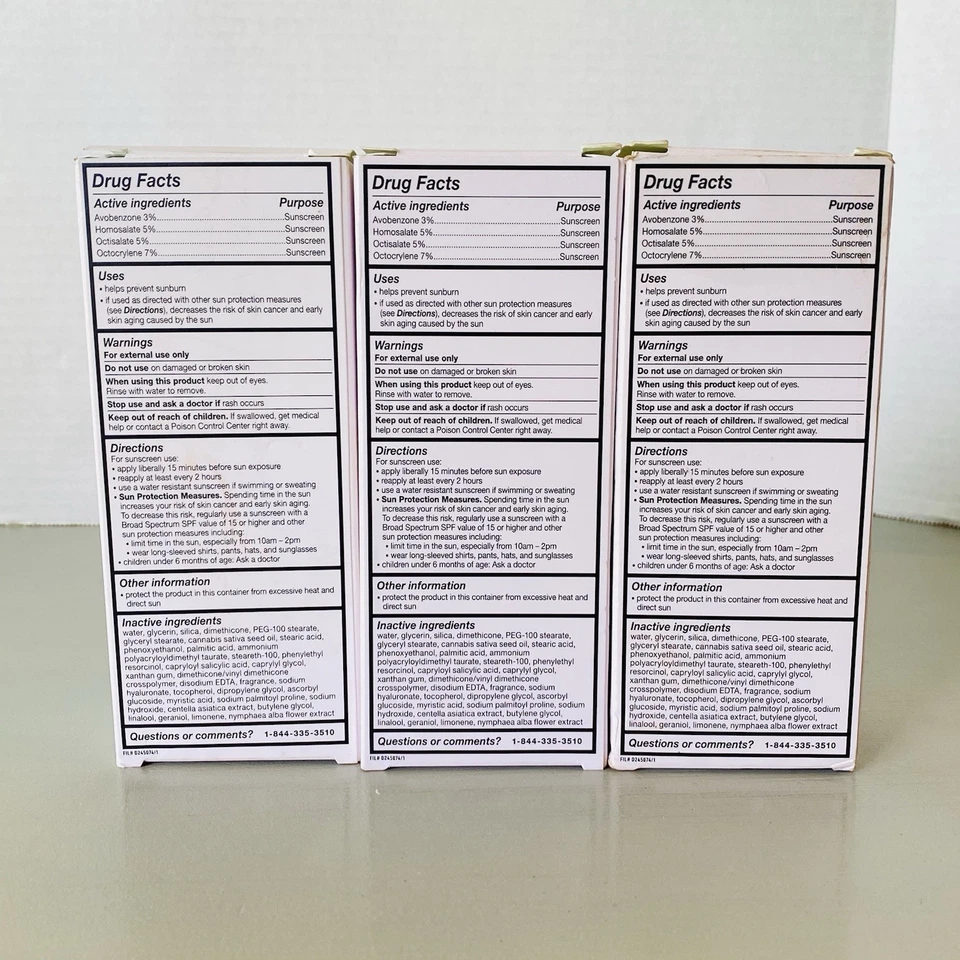 Lot Of 3 NYX Bare With Me Sunscreen Daily Moisturizing Primer FULL Size 2.5oz ea - Image 3 of 4