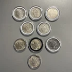 Morgan Silver And Peace Silver Dollars Lot Of 9, Various Dates