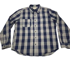 J Crew Classic Midweight Flannel Double Brushed Shirt Mens Large Shirt