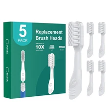 Toothbrush Replacement Heads for Quip, 5 Pack, Standard Adult Brush... Fast Ship