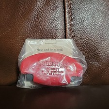 Johnson's Pocket Ice Skate Sharpener RED Vintage