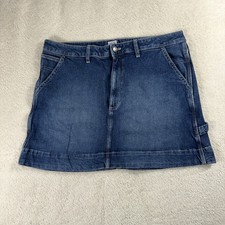 Lee Jean Skirt Women 16M Carpenter Workwear Retro 80s 90s Core Mom Skirt Tomboy