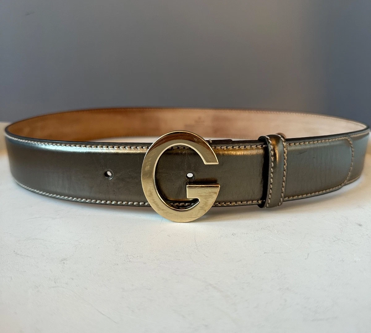 Patent Leather Solid Gold Belts for Women for sale | eBay