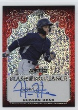 2019 Leaf Flash Flash of Brilliance Red /5 Hudson Head #FB-HH1 Auto 12ui
