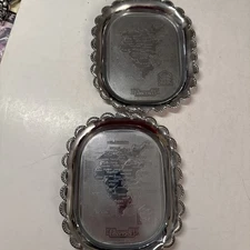 PAIR of - England Map Celtic Quality Plate - Made In England - AshtrayTray/Plate