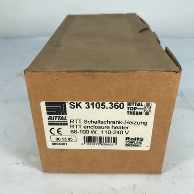 Rittal 3105.360 RTT Enclosure Heater (86-100 W, 110-240 V) - New in Box 
