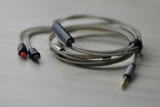 Replacement Audio Silver Cable ATH-IM50 IM70 Remote Mic For Audio Technica