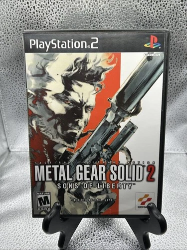 Metal Gear Solid 2: Sons of Liberty (Sony PlayStation 2, 2001) W/Reg CIB Tested