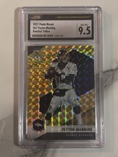 2021 Panini Mosaic Peyton Manning Yellow Mosaic Prizm CSG9.5, Legend 🏈🏈