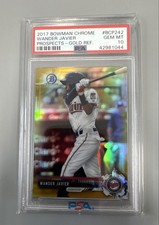 2017 Bowman Chrome - Prospects Wander Javier #BCP242 Gold Refractor /50 (RC)