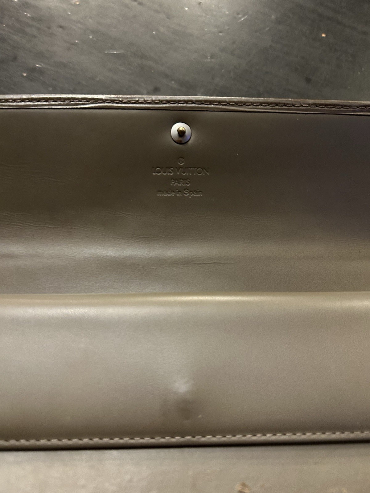 Louis Vuitton Brown Solid Pattern Folding Wallet … - image 4