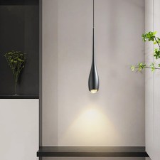 Lámpara colgante LED regulable con gota de agua de 8 W Lámpara colgante elástica Elevación flexible