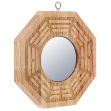  Chinese Bagua Mirror Traditional Circle Mirrors for Wall Decor Convex Brass