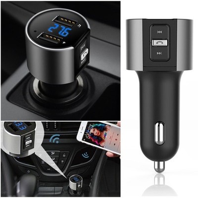 Bluetooth FM Transmitter Auto KFZ MP3 Radio Adapter 2-USB Freisprechanlage AUX