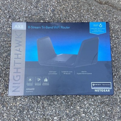 Netgear RAX70-100NAR Nighthawk AX6600 TriBand WiFi6 Router | eBay
