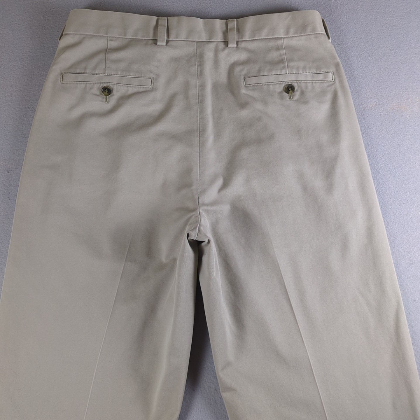 Brooks Brothers Advantage Chino Elliot Pants Mens 33x30 (32x30) Beige Pleated thumbnail 17